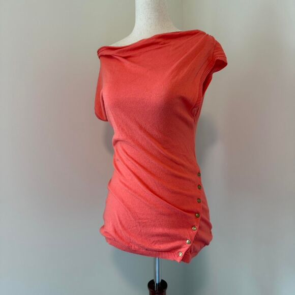 The Limited Tops - The Limited y2k coral pink/orange top size small